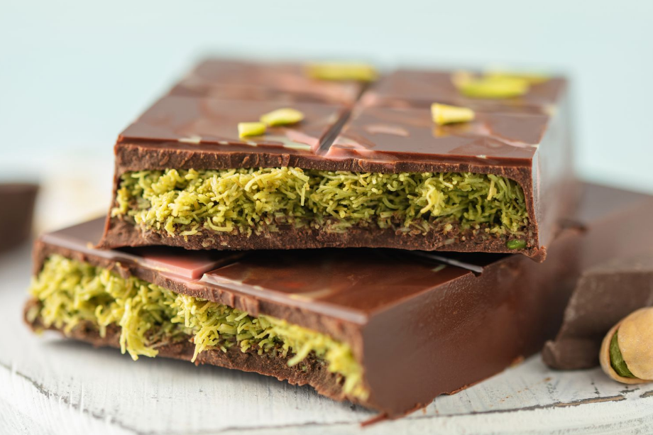 Dubai Style Pistachio Dark Chocolate Bar